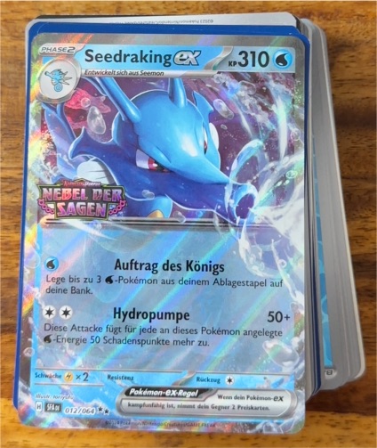 2024 Pokémon TCG Shrouded Fable #012 Seedraking ex — front