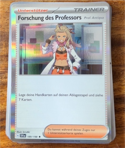 2023 Pokémon Scarlet & Violet SV01 #189 Professor's Research Prof. Antiqua — front