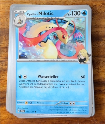 2025 Pokémon Destined Rivals #053 Cynthia's Milotic — front