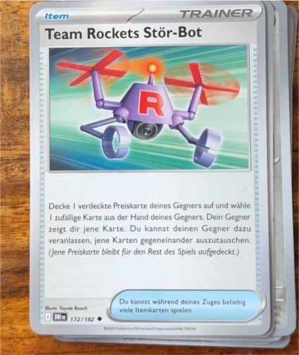 2025 Scarlet & Violet Destined Rivals #172 Team Rocket's Stör-Bot — front