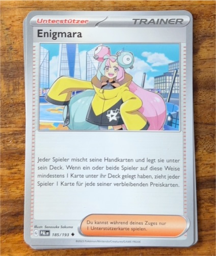 2023 Pokémon Paldea Evolved #185 Enigmara — front