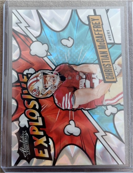 2024 Panini Absolute Explosive #EX-CMY Christian McCaffrey — front