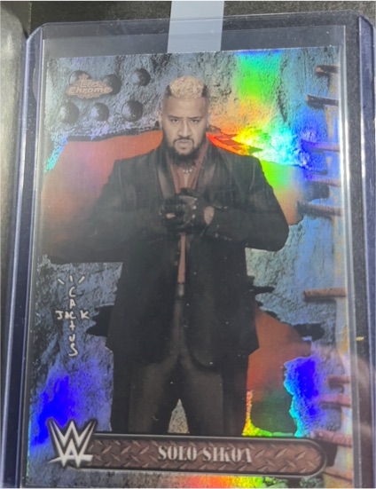 2025 Topps Chrome WWE #77 Solo Sikoa — front