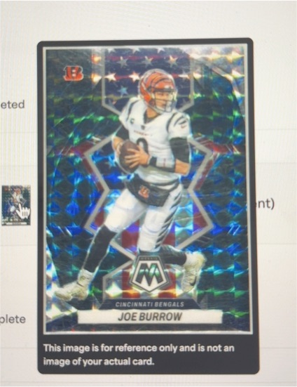 2022 Panini Mosaic #255 Joe Burrow — front