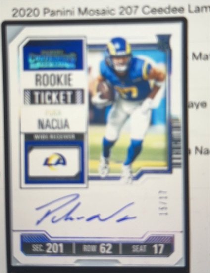 2023 Panini Contenders #125 Puka Nacua Rookie Ticket — front