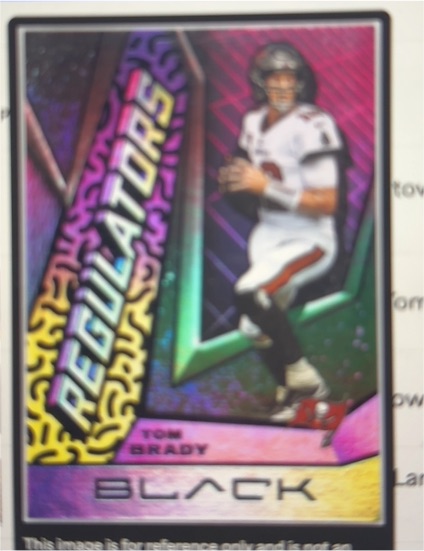 2021 Panini Black #Regulators Tom Brady — front