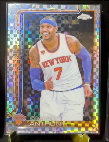 2025-26 Topps Chrome #248 Carmelo Anthony — front