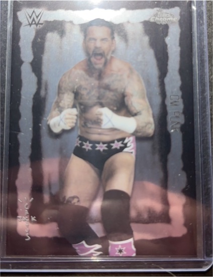 2025 Topps Chrome WWE x Cactus Jack #FVF-4 CM Punk Festival Fury — front