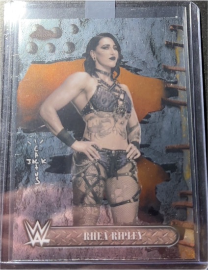 2025 Topps Chrome WWE x Cactus Jack #2 Rhea Ripley — front