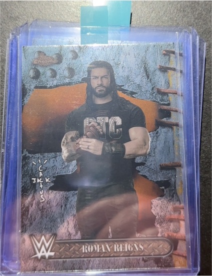 2025 Topps Chrome WWE Cactus Jack #25 Roman Reigns — front