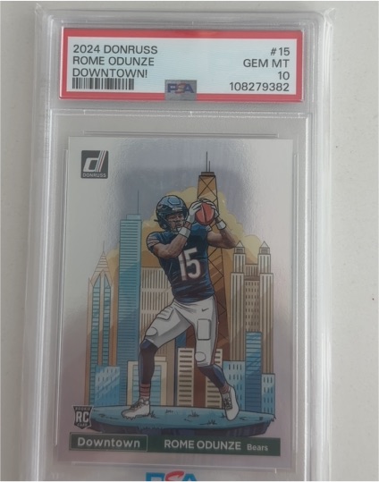 2024 Panini Donruss Downtown! #15 Rome Odunze — front