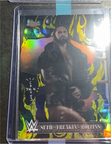 2025 Topps Chrome WWE Cactus Jack Seth Freakin Rollins Refractor #17 — front