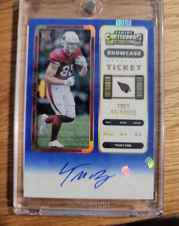 2022 Panini Contenders Showcase Ticket Trey McBride — front