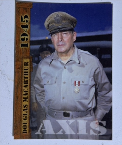 2021 Historic Autographs End of the War 1945 Axis Radiant #143 Douglas MacArthur — front