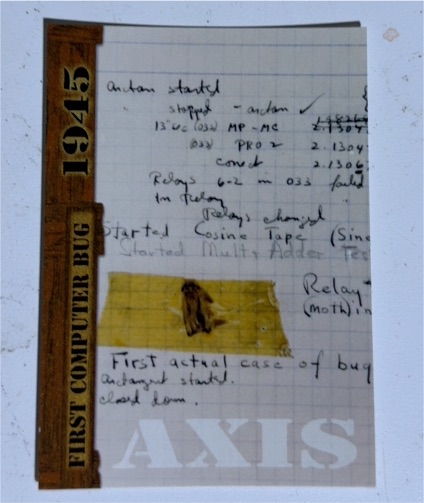 2021 Historic Autographs 1945 The End of WWII #95 First Computer Bug — front