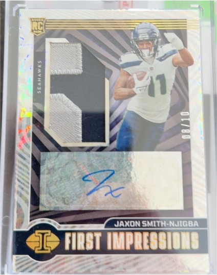 2023 Panini Illusions First Impressions Rookie Patch Auto #Jaxon Smith-Njigba — front