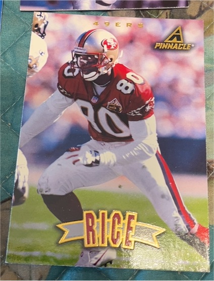 1997 Pinnacle #8 Jerry Rice — front