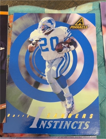 1997 Pinnacle Instincts #194 Barry Sanders — front