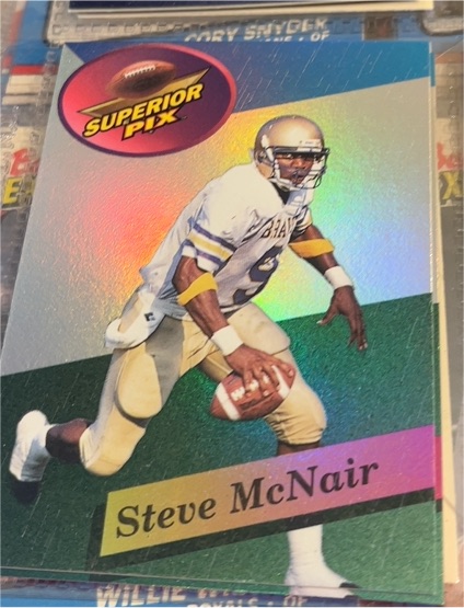 1995 Superior Pix Instant Impact #1 Steve McNair — front