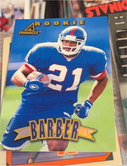 1997 Pinnacle #153 Tiki Barber Rookie — front