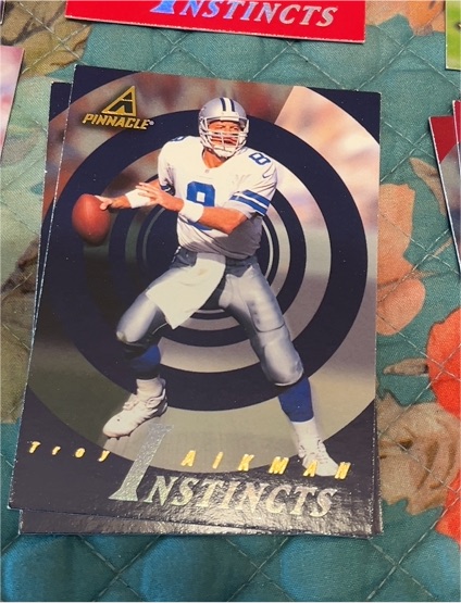 1997 Pinnacle Instincts #186 Troy Aikman — front