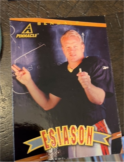 1997 Pinnacle #23 Boomer Esiason Bengals NFL Football — front
