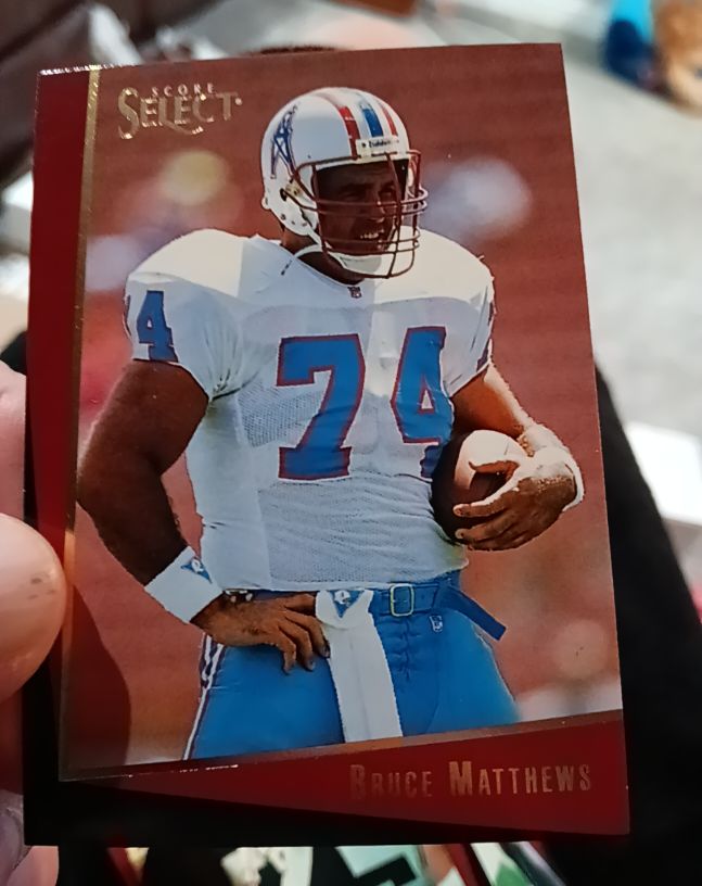 1993 Score Select #10 Bruce Matthews — front