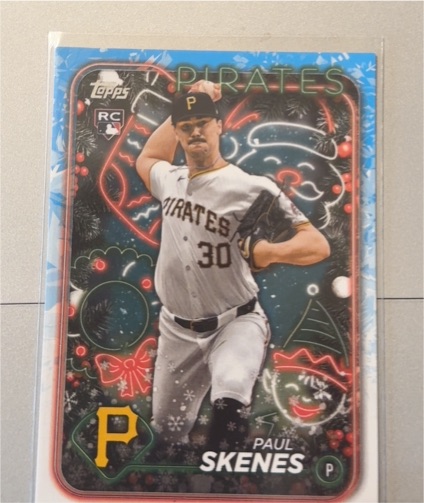 2024 Topps Holiday #H165 Paul Skenes — front
