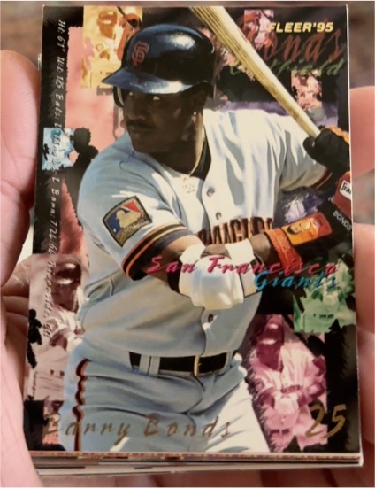 1995 Fleer #574 Barry Bonds — front