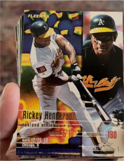 1995 Fleer #246 Rickey Henderson — front