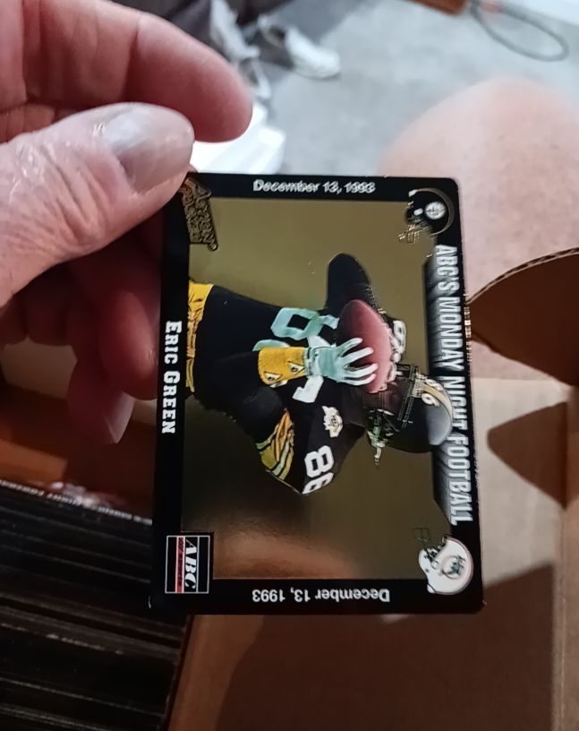 1993 Action Packed Monday Night Football #62 Eric Green — front