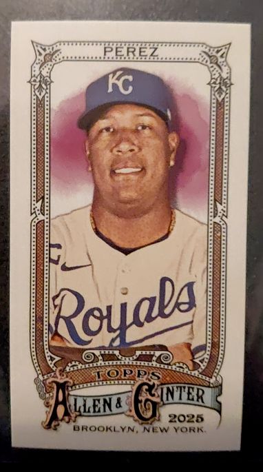 2025 Topps Allen & Ginter Mini #165 Salvador Perez — front