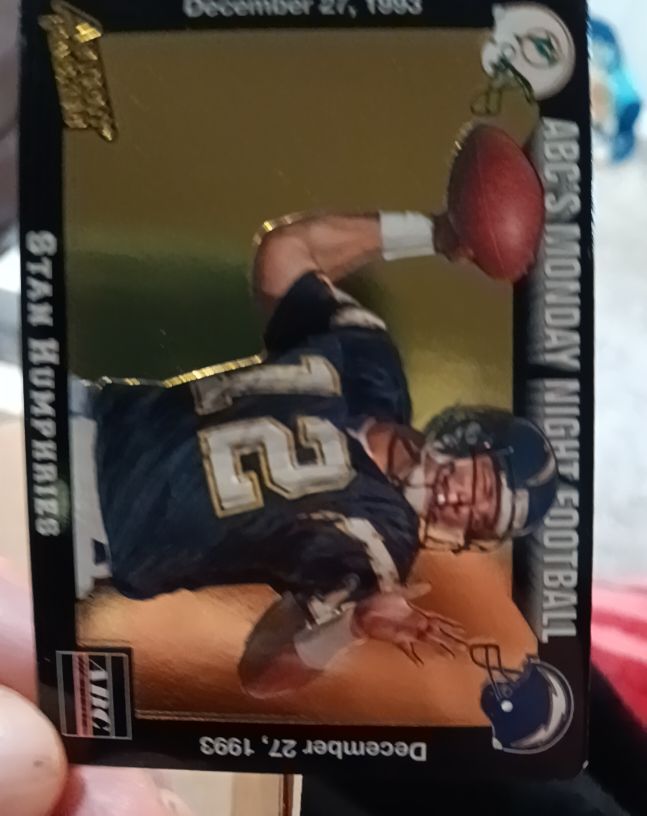 1993 Action Packed Monday Night Football #74 Stan Humphries — front