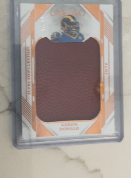 2024 Panini Super Bowl Leather #SBL-AD Aaron Donald — front