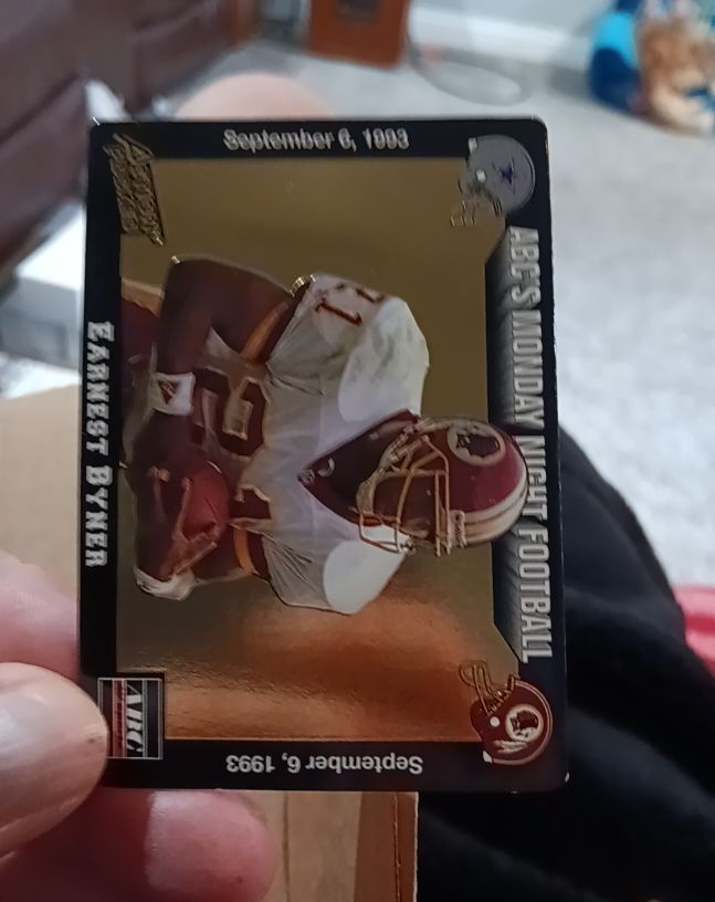 1993 Action Packed ABC's Monday Night Football Earnest Byner — front