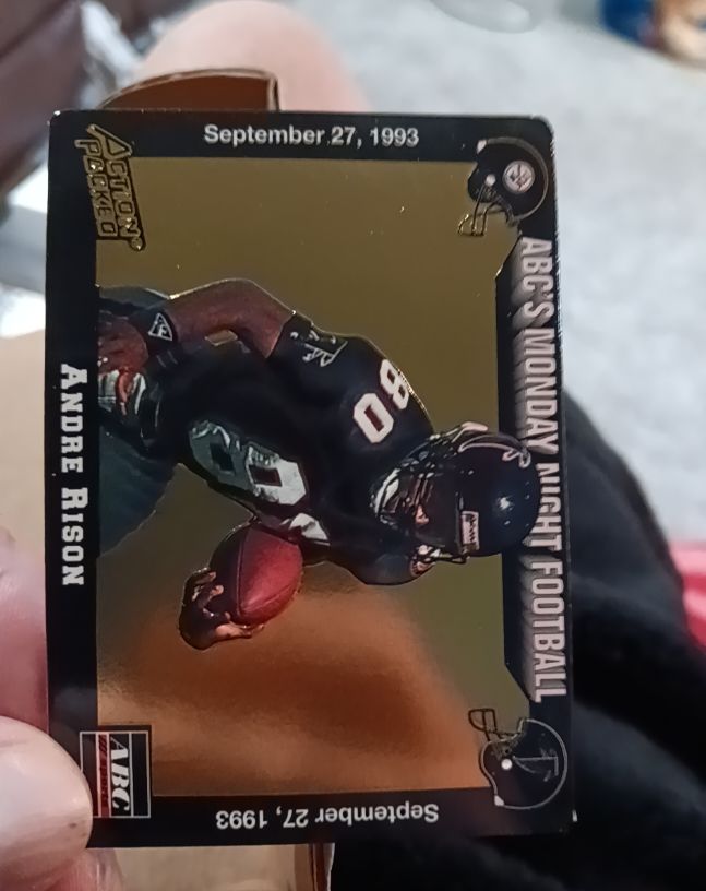 1993 Action Packed Monday Night Football #16 Andre Rison — front