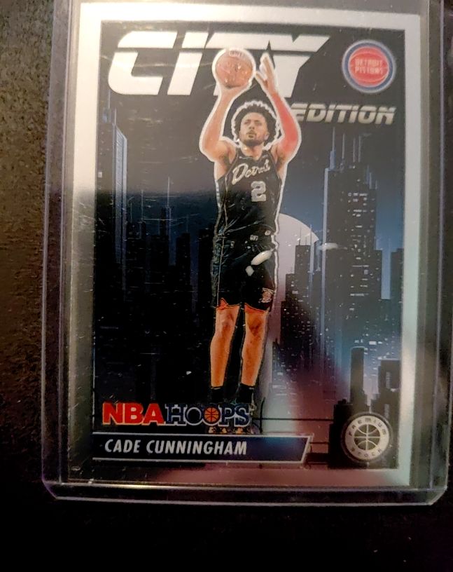 2023-24 Panini NBA Hoops Premium Stock City Edition #29 Cade Cunningham — front