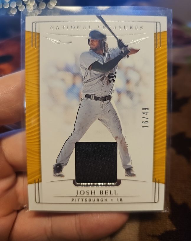 2019 Panini National Treasures #100 Josh Bell — front