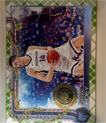 2025-26 Topps Holiday #H150 Zach Edey — front