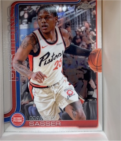 2025-26 Topps Chrome #35 Marcus Sasser — front