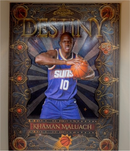 2025-26 Topps Chrome #D-9 Khaman Maluach Destiny Rookie Card — front