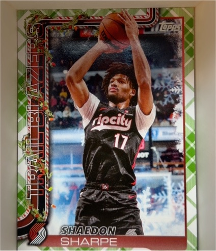 2025-26 Topps Holiday #H98 Shaedon Sharpe — front