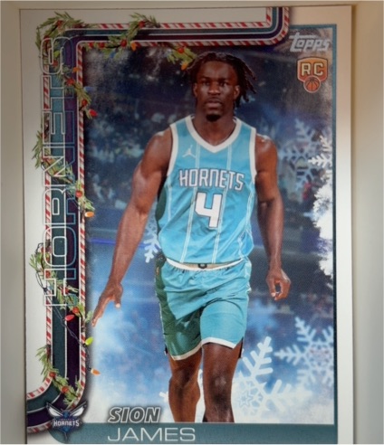 2025-26 Topps Holiday #H193 Sion James — front
