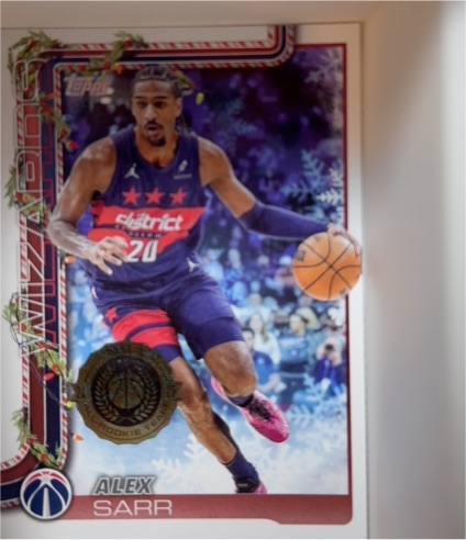 2025-26 Topps Holiday #H75 Alex Sarr — front