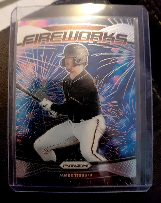 2025 Panini Prizm #10 James Tibbs III Fireworks — front