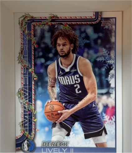 2025-26 Topps Holiday #H139 Dereck Lively II — front