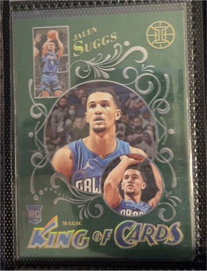 2021-22 Panini Illusions #25 Jalen Suggs King of Cards — front
