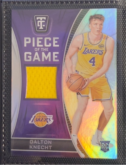 2024-25 Panini Totally Certified #POG-DLK Dalton Knecht Piece of the Game — front