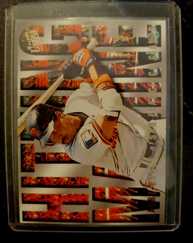 1995 Fleer Ultra Hitting Machines #4 Barry Bonds — front