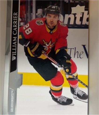 2020-21 Upper Deck #639 William Carrier Vegas Golden Knights — front
